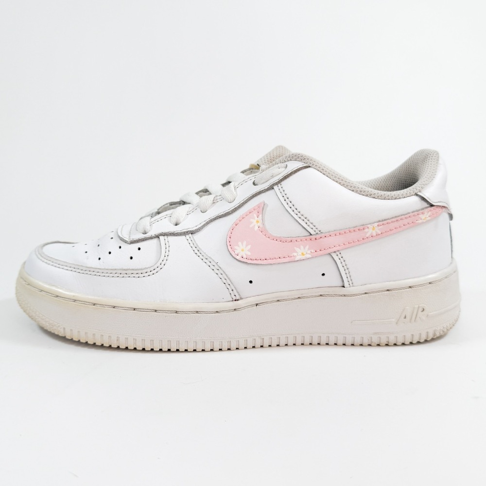 Nike Air Force 1 GS White Pink Daisy Floral DH2920-111 Size 6.5Y / 8/8.5 Womens‎